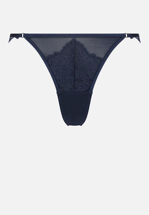 Hunkemoller - Libby string thong - blue