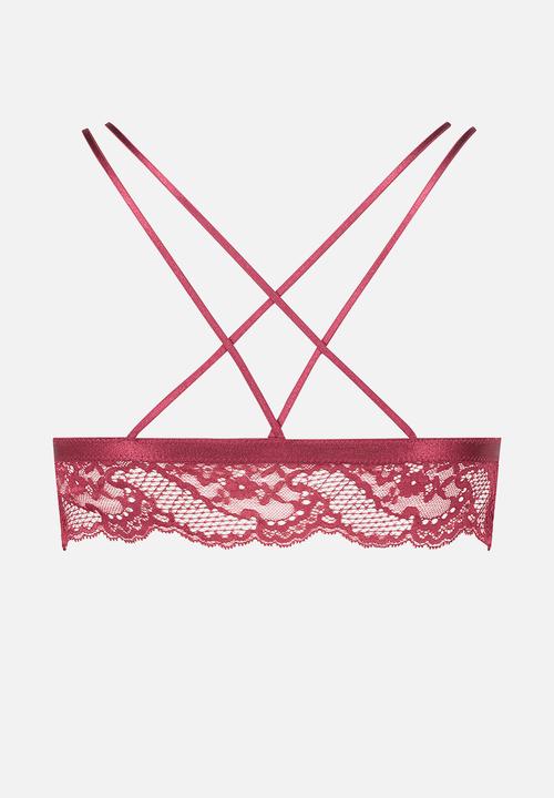 Hunkemoller - Jasmine bralette - red
