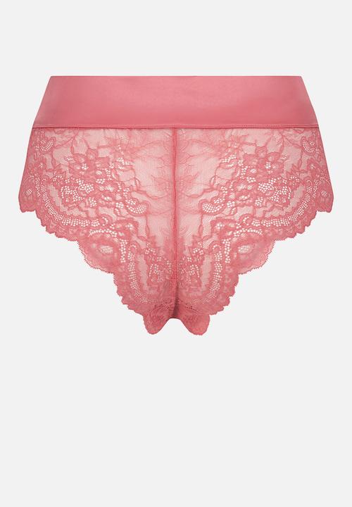 Hunkemoller - Iyana high waist brasilian panty - pink