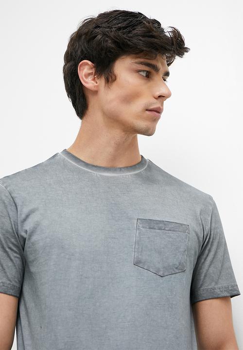 Superbalist - Heavy jersey crew neck  tee - steel
