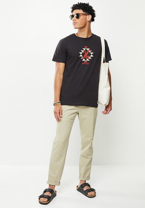 Holmes Bro's - Ndebele holmes short sleeve tee - black bean
