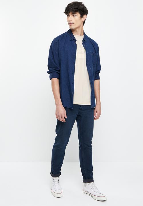 Vertigo - Vertigo flock crew tee - oatmeal
