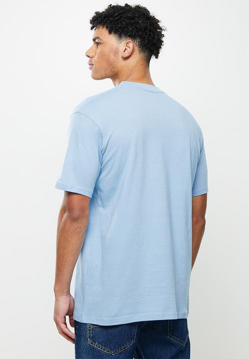 Quiksilver - Script lines short sleeve tee - airy blue