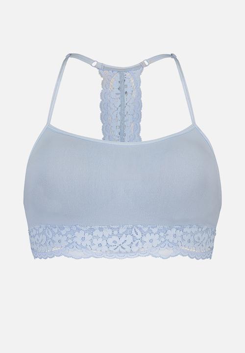 Hunkemoller - Rose seamless ll bra - blue