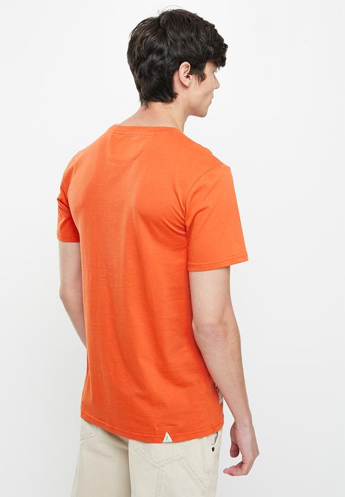 Vertigo - Vertigo graphic printed crew tee - burnt orange