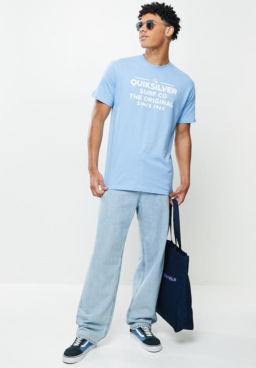 Quiksilver - Feeding line short sleeve tee - airy blue