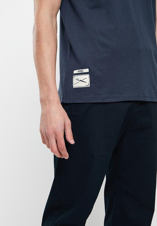 Vertigo - Vertigo graphic printed crew tee - mood indigo