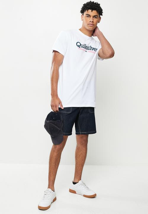 Quiksilver - Script lines short sleeve tee - white