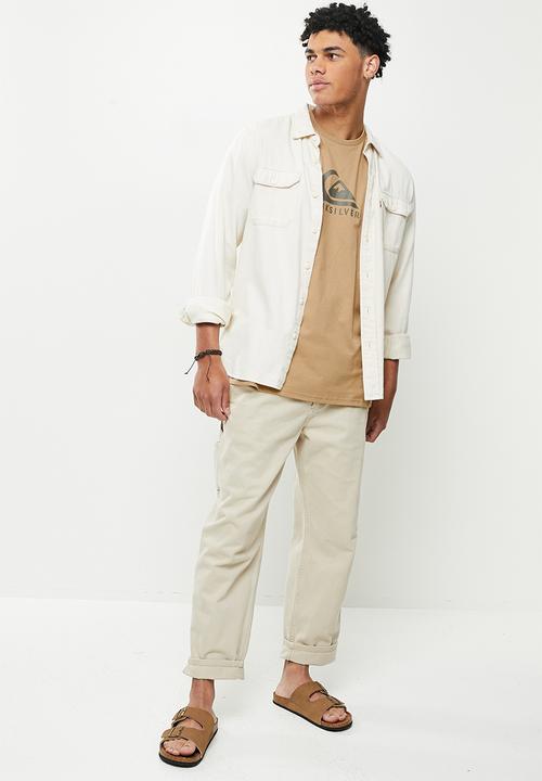 Quiksilver - Corp logo short sleeve - tannin