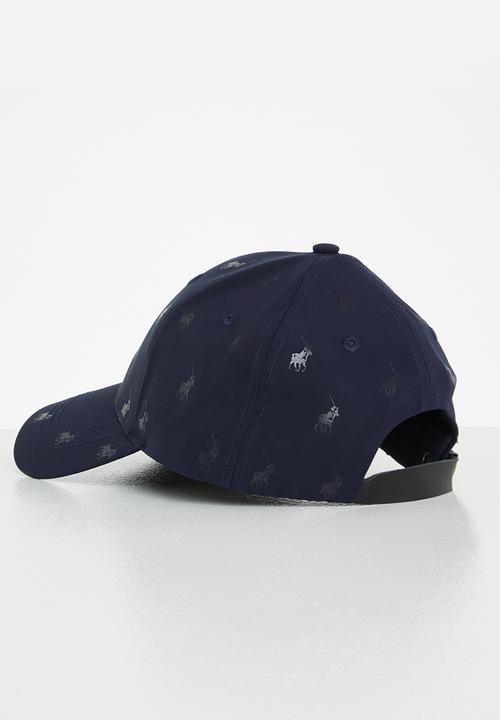 POLO - 6 Panel monogram peak - navy