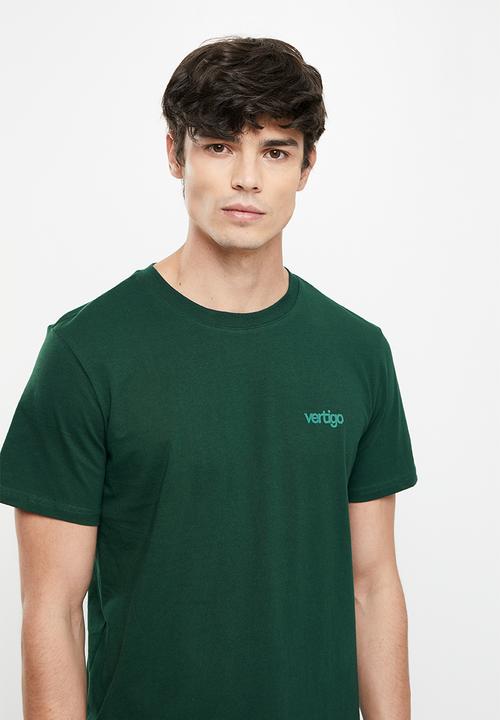 Vertigo - Vertigo flock crew tee - dark sea