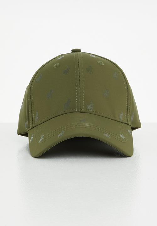 POLO - 6 Panel monogram peak - olive