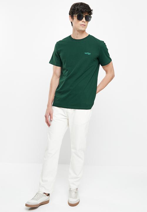 Vertigo - Vertigo flock crew tee - dark sea
