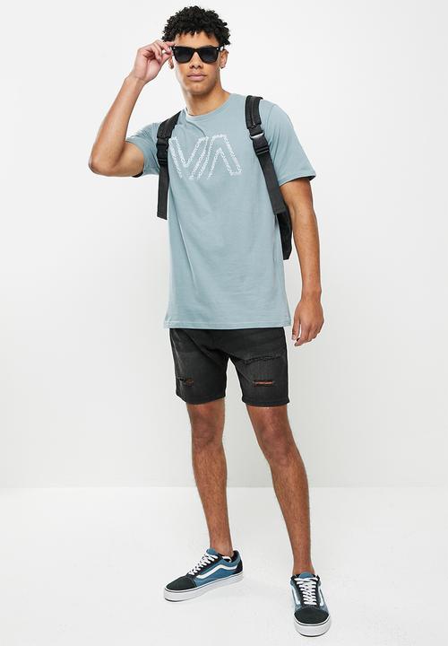 RVCA - Typewriter short sleeve tee - citadel blue