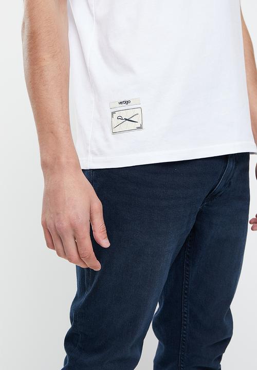 Vertigo - Vertigo graphic printed crew tee - white