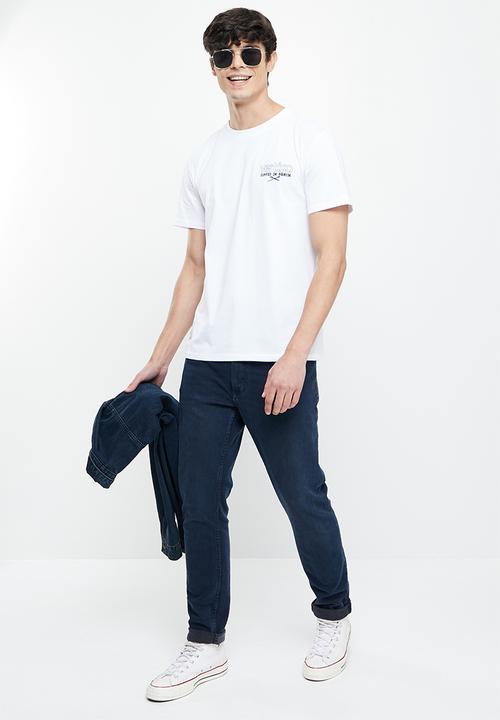 Vertigo - Vertigo graphic printed crew tee - white
