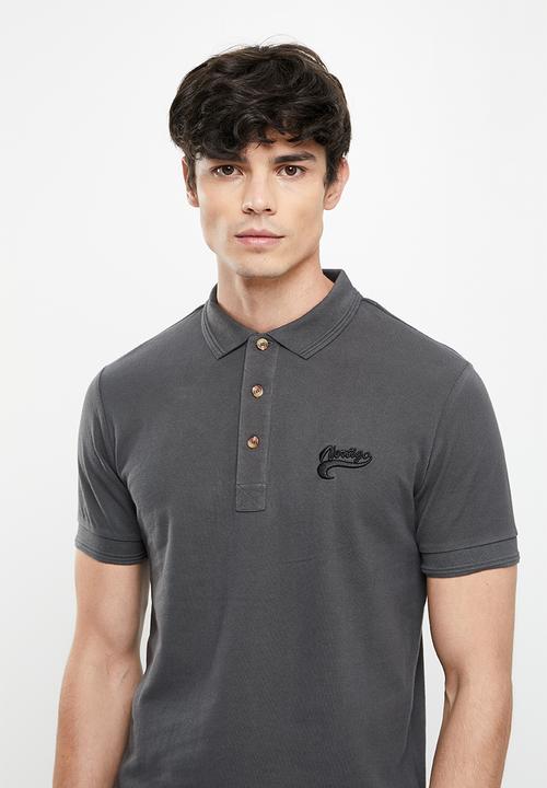 Vertigo - Vertigo embroidered golfer - dark shadow