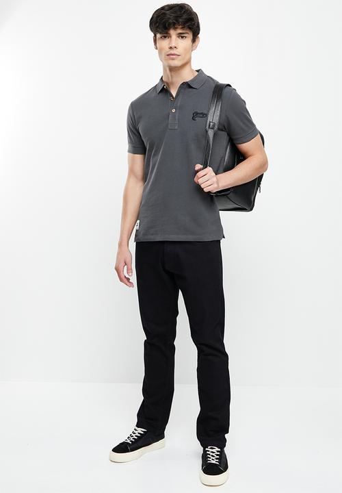 Vertigo - Vertigo embroidered golfer - dark shadow