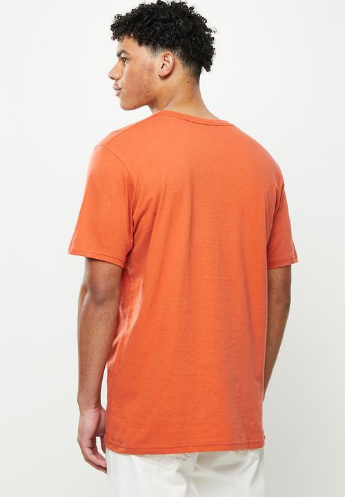 RVCA - Press short sleeve tee - burnt orche