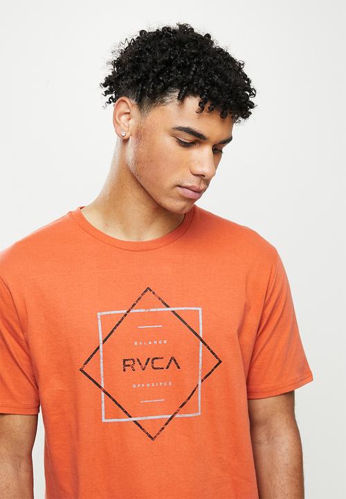 RVCA - Press short sleeve tee - burnt orche