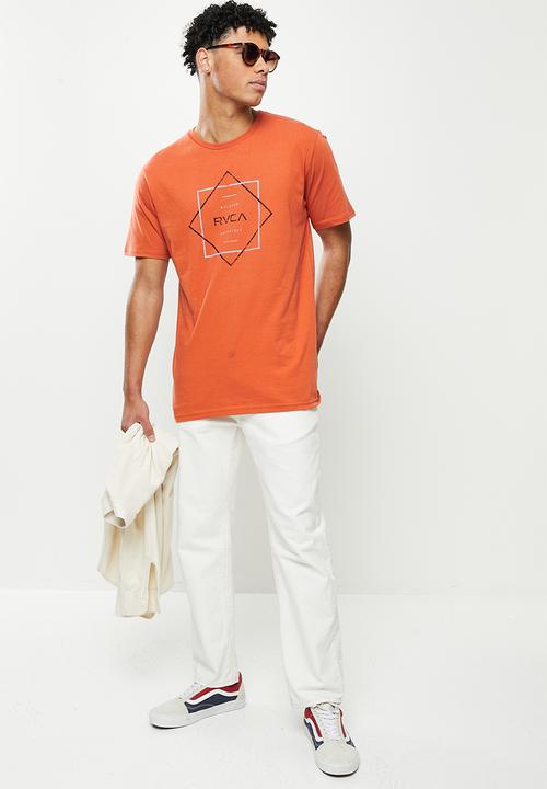 RVCA - Press short sleeve tee - burnt orche