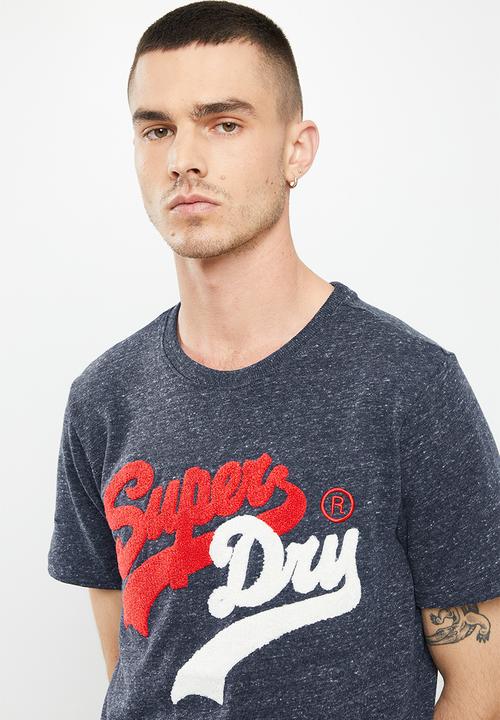 Superdry. - Vl source tee - navy marl