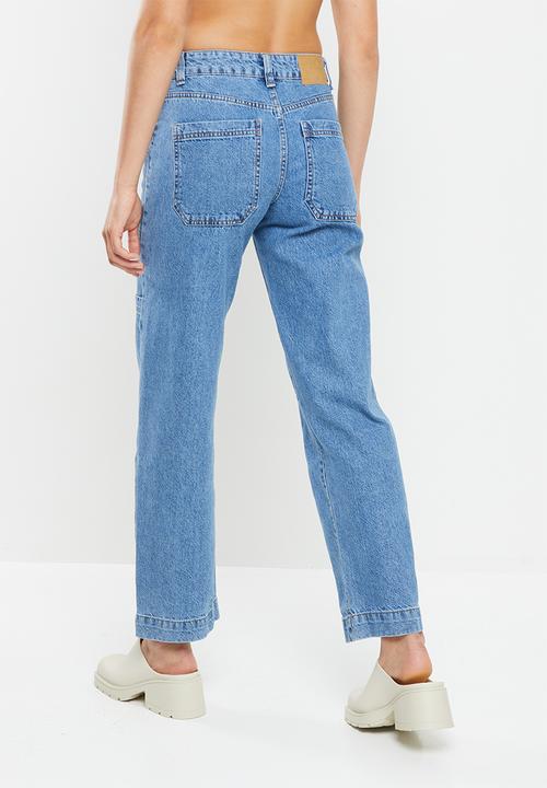Cotton On - Utility straight leg jean - stormy blue