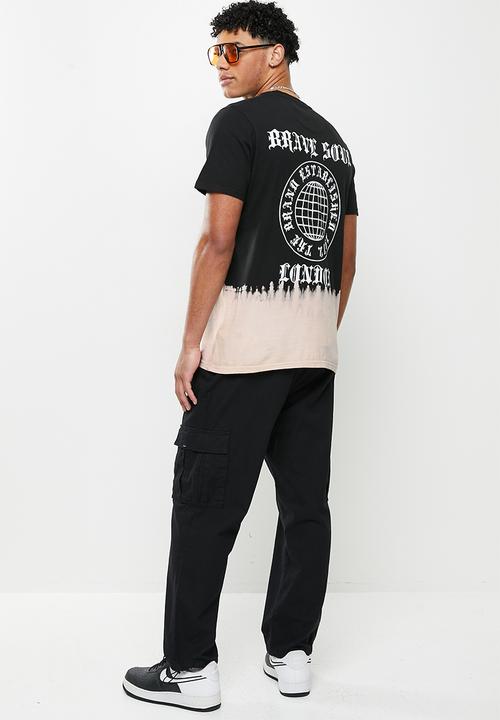 Brave Soul - Mts-119nitric - black beach dip dye & optic white