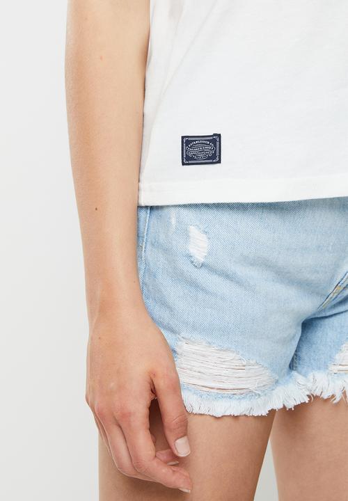 Superdry. - Vintage vl narrative vest - white