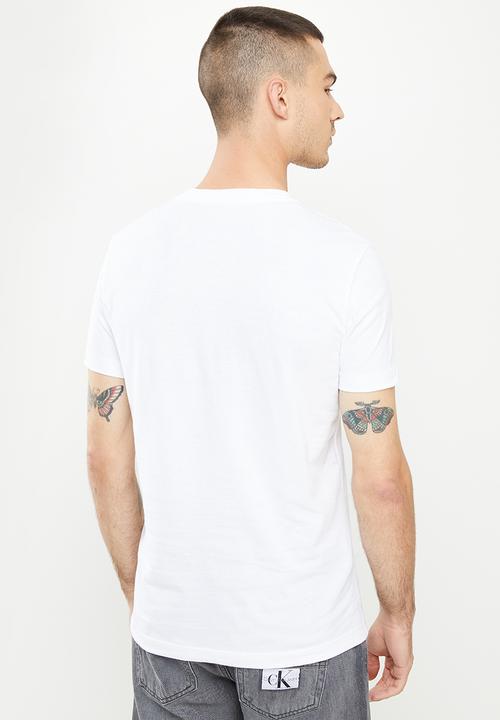 Calvin Klein - Dynamic ck center chest tee - bright white