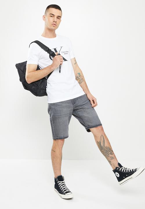 Calvin Klein - Dynamic ck center chest tee - bright white