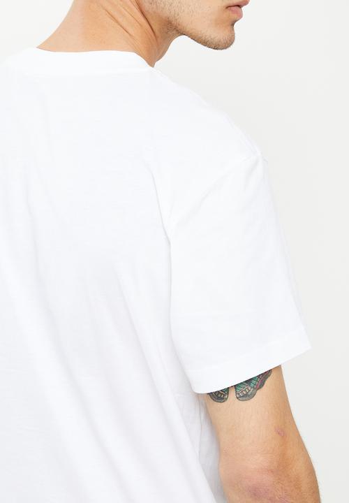 Calvin Klein - Mix media mesh pocket tee - bright white