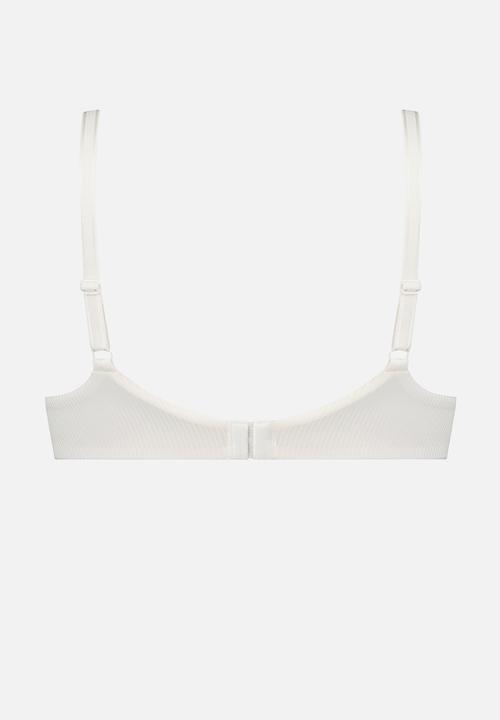 Hunkemoller - Lola non wired low bra - off white