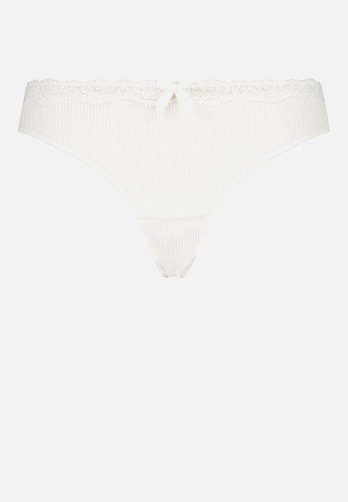 Hunkemoller - Lola string thong - off white