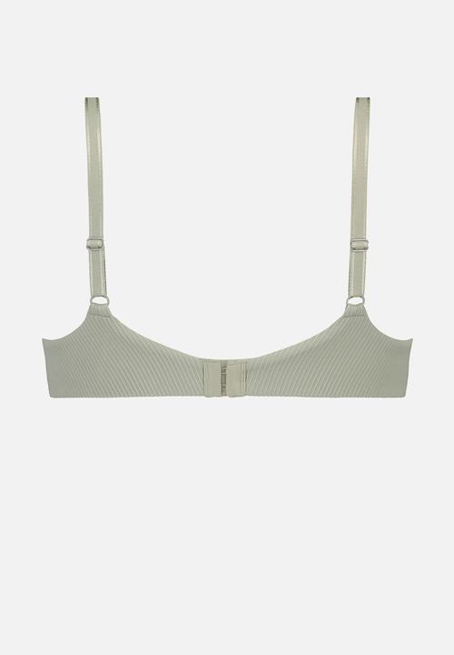Hunkemoller - Lola non wired low bra - green