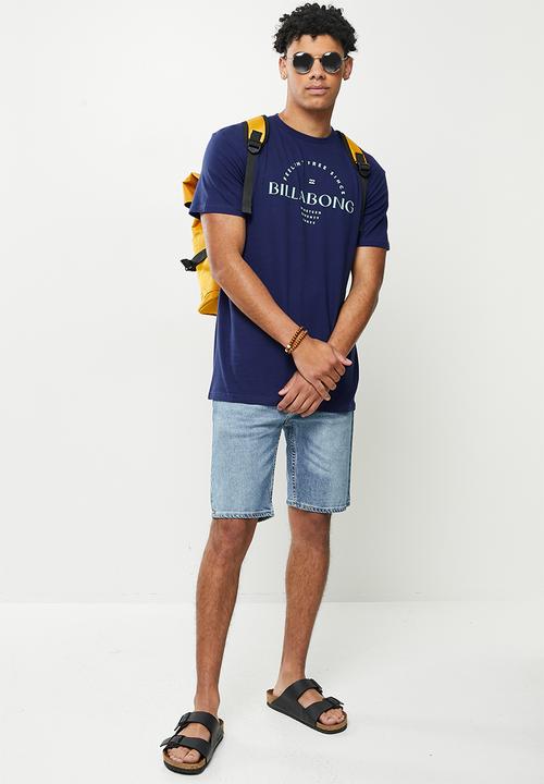 Billabong  - Coastal stown short sleeve tee - navy