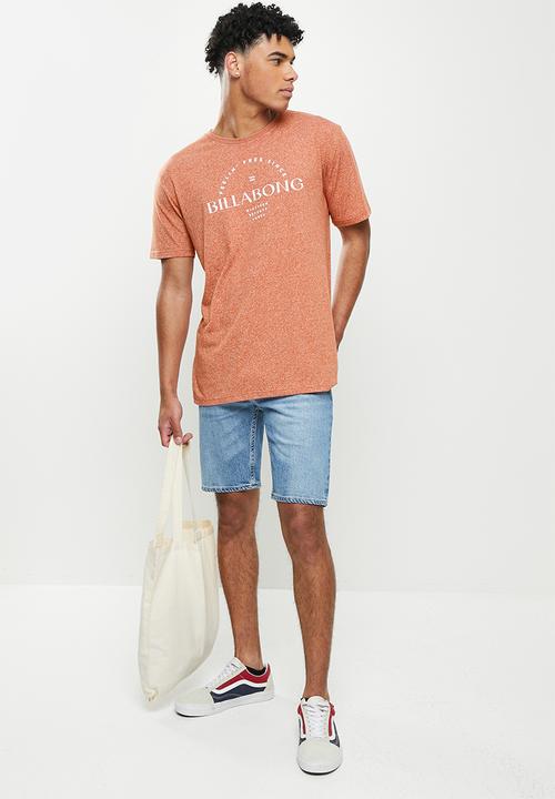 Billabong  - Coastal stown short sleeve tee - terracotta jasp