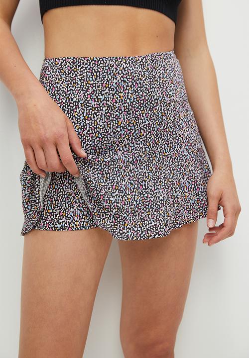 Blake - Co-ord printed skort - speckle multi colour