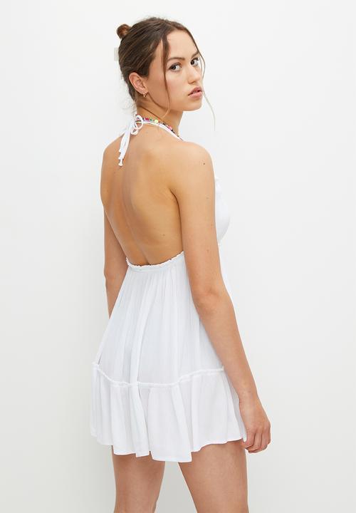 Blake - Tiered mini fit and flare - new white
