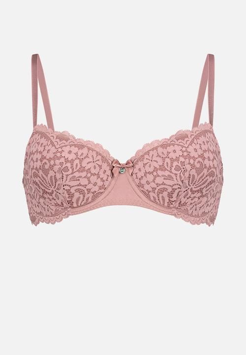 Hunkemoller - Rose padded bra - purple