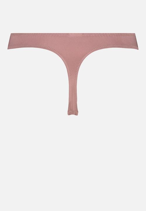 Hunkemoller - Rose string thong - purple