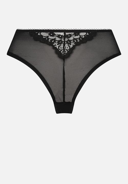 Hunkemoller - Daisy brazilian panty - black