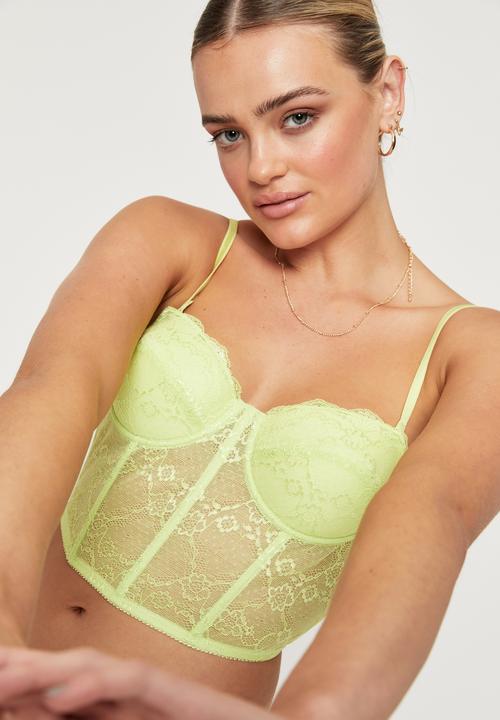Supré  - Kate lace corset - lime light