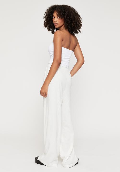 Supré  - Kendall wide leg pant - white