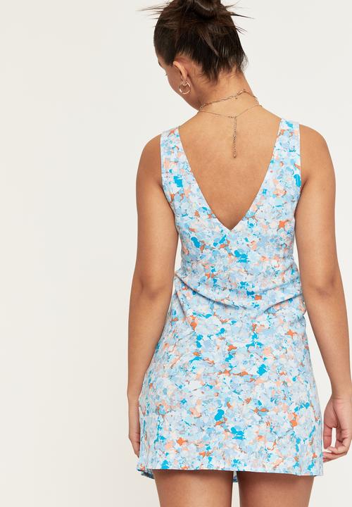 Supré  - Lina mini dress - lula floral electric blue