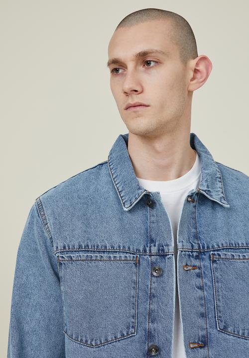 Cotton On - Bowery denim jacket - vintage blue