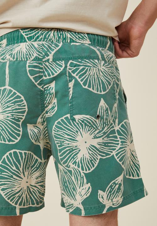 Cotton On - Kahuna short - green floral