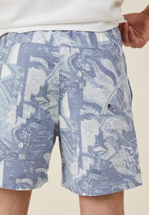 Cotton On - Kahuna short - pale blue party