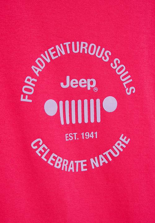 JEEP - Jeep logo T-shirt - pink