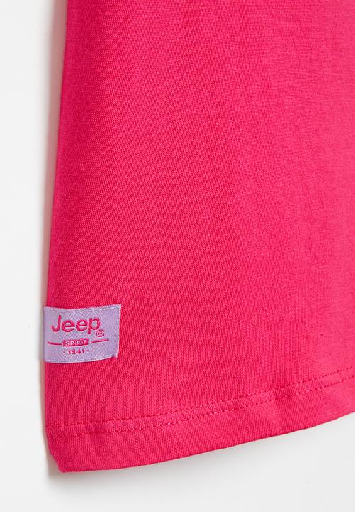 JEEP - Jeep logo T-shirt - pink